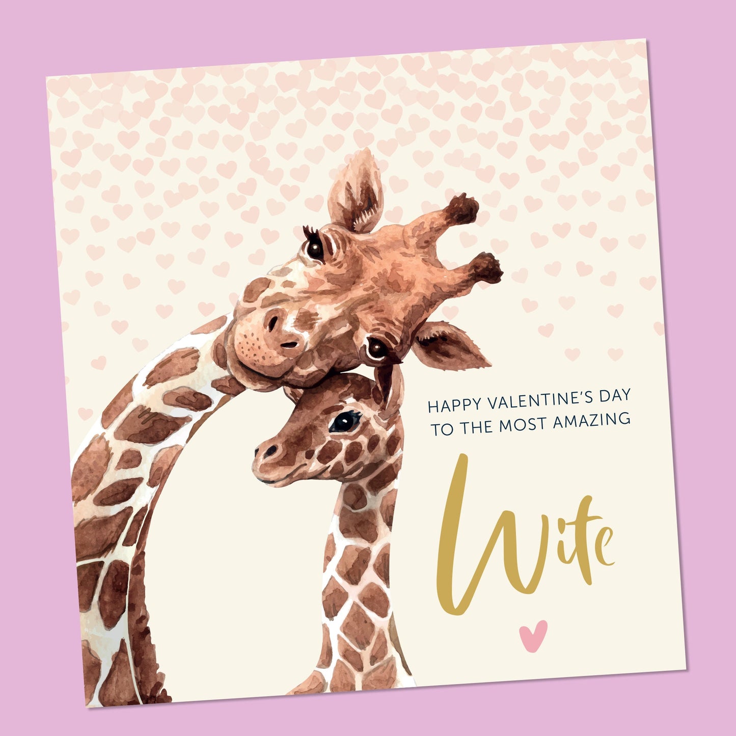 Valentines Day Card, Giraffe, Love Card, Valentine Cards for Husband, for Wife, for Girlfriend, for Boyfriend, Girlfriend, Fiance