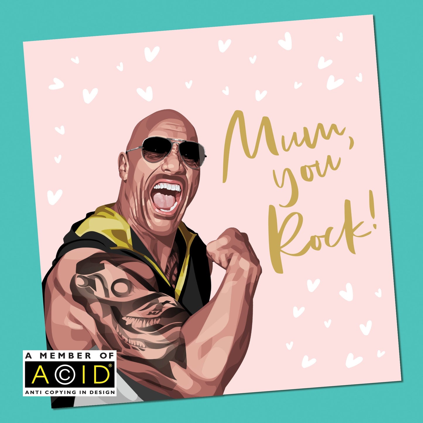 Birthday card for mum, Mother's Day Card | Funny Mother's Day Card | The Rock | Mum Funny Card | Mothers Day Day Card | Mother's Day Gift