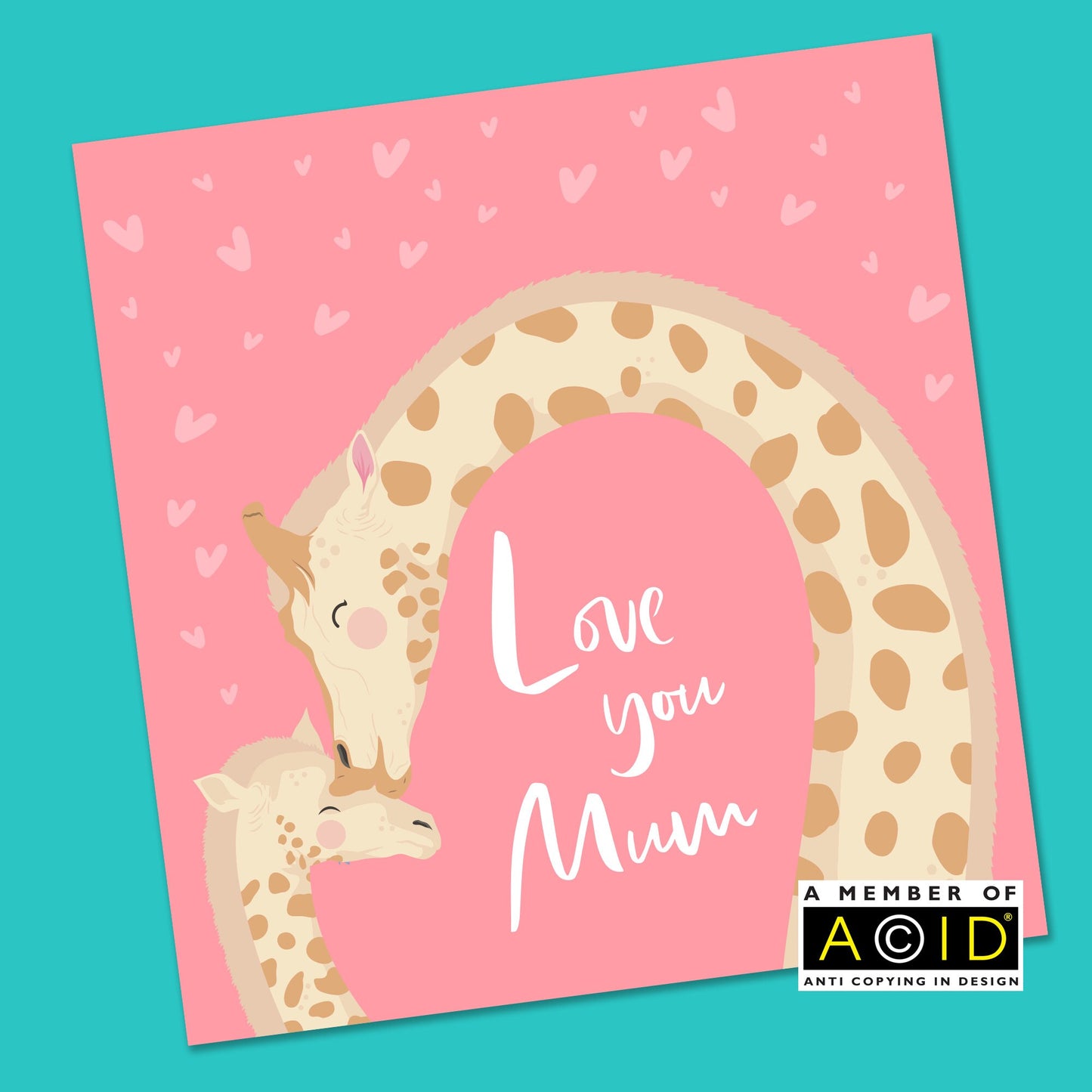 Mother's Day Card | Mothers Day Card | Giraffe Mothers Day Card | Mummy Mothers day card | Card from Daughter | Card for Nana