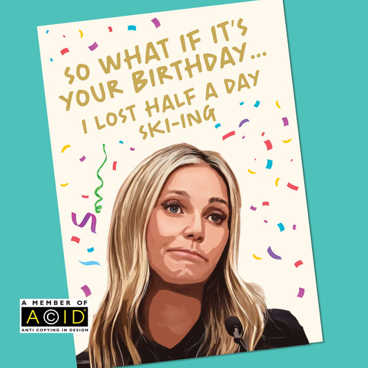 Funny Birthday Card, Gwyneth Paltrow Birthday Day Card, Funny Gwyneth Paltrow Birthday Card, Funny Card for her, for Him, mum, sister