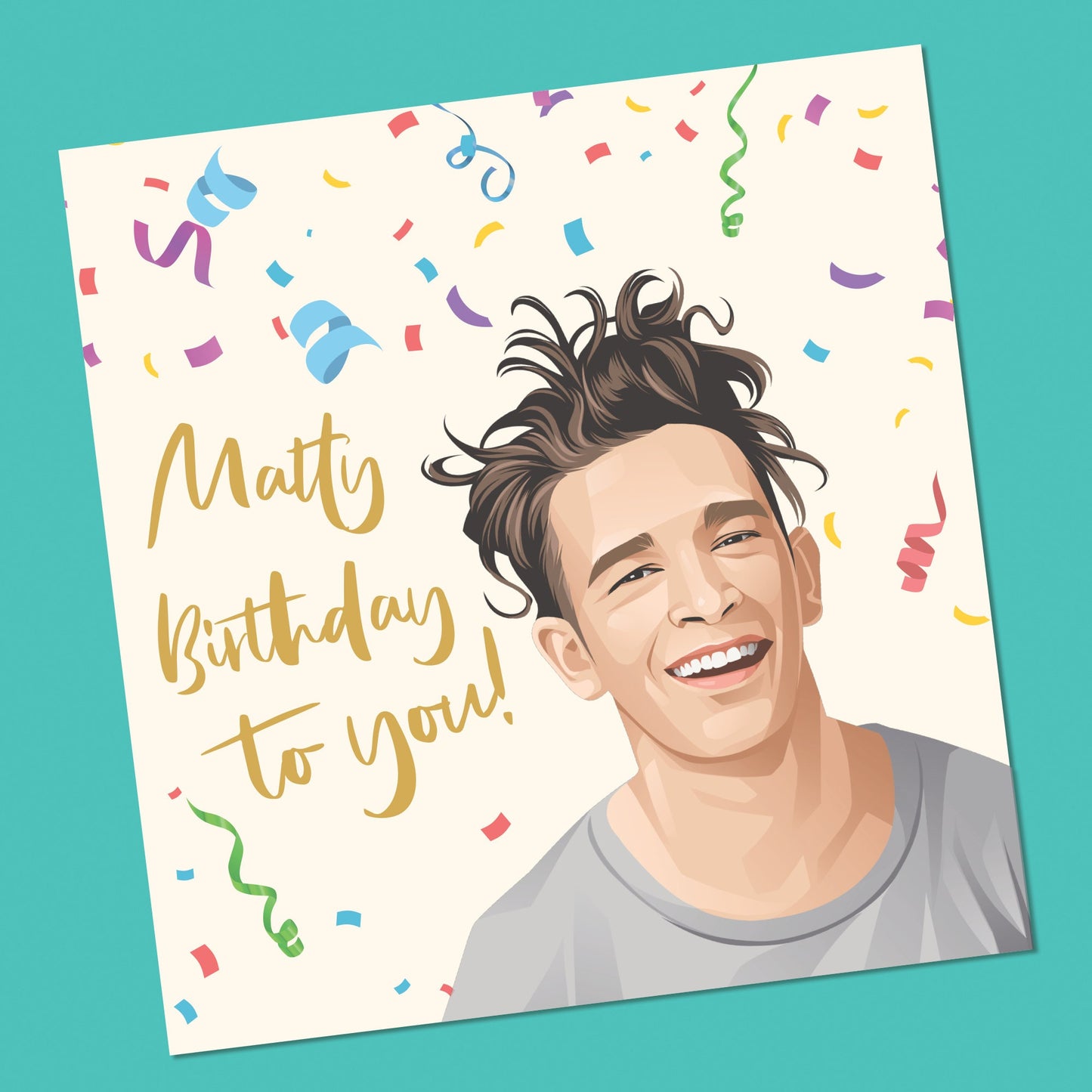 Funny Birthday Card, The 1975 Birthday Day Card, Funny Matty Healy Birthday Card, The 1975 Band, Funny Card Girlfriend, Daughter, for Her