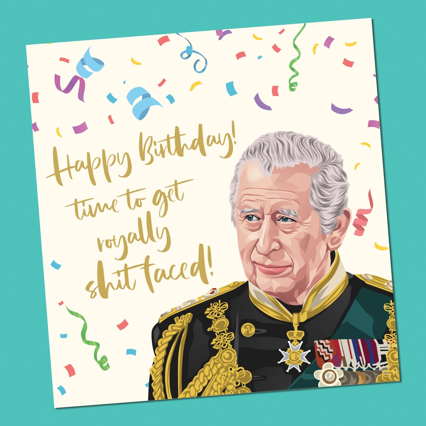 King Charles card, Funny Birthday Card, King Charles Coronation, funny Birthday Card, Funny Card for Boyfriend, Husband, for Him, For Her