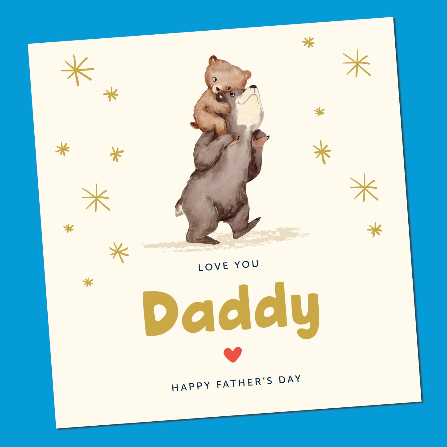 Birthday card Dad, fathers day card, Father's day card, Simple Father’s Day card, Father’s Day Gift, Fathers Day from daughter or son