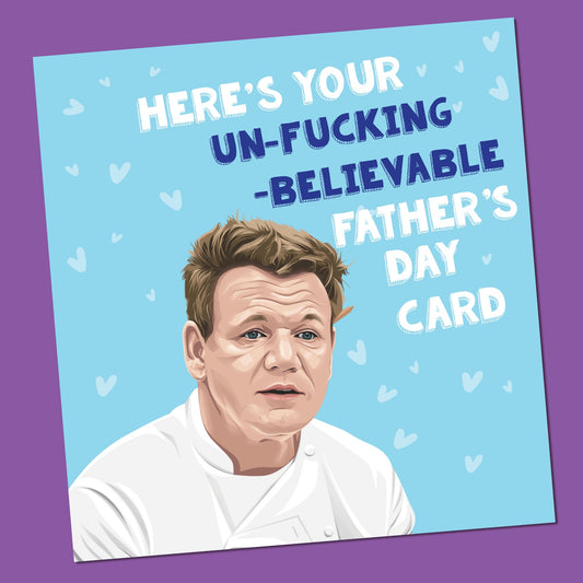 Fathers Day Card | Funny Father's Day Card | Gordon Ramsey | Funny Card | Father's Day Card | Fathers Day Gift | Fathers Day Card