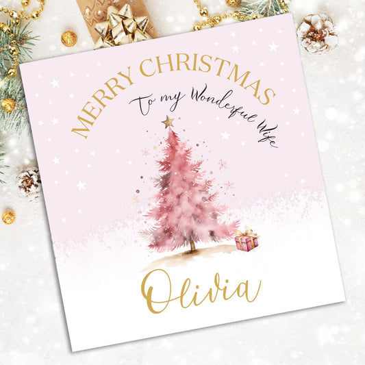 Christmas Card for Wife | Personalised Wife Christmas Card | Wife Christmas card poem | Personalised wife Christmas card with poem