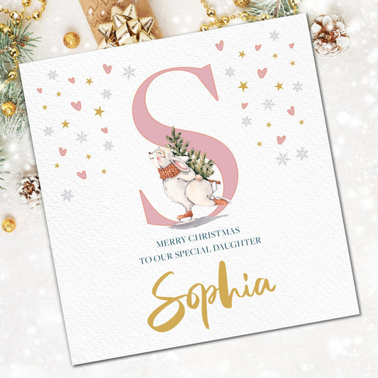 Daughter Christmas Card, Personalised Christmas Card For Daughter, Xmas Card For Daughter, Xmas Gift To Daughter, Special Christmas Card,