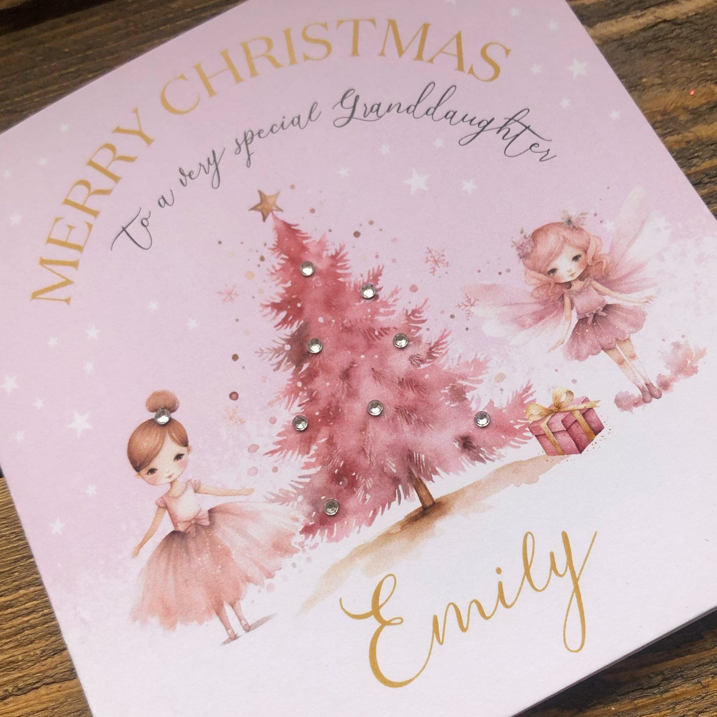 Girls Christmas Card, Personalised Christmas Card for Daughter, Daughter Christmas card, Niece Christmas card, Granddaughter Christmas card