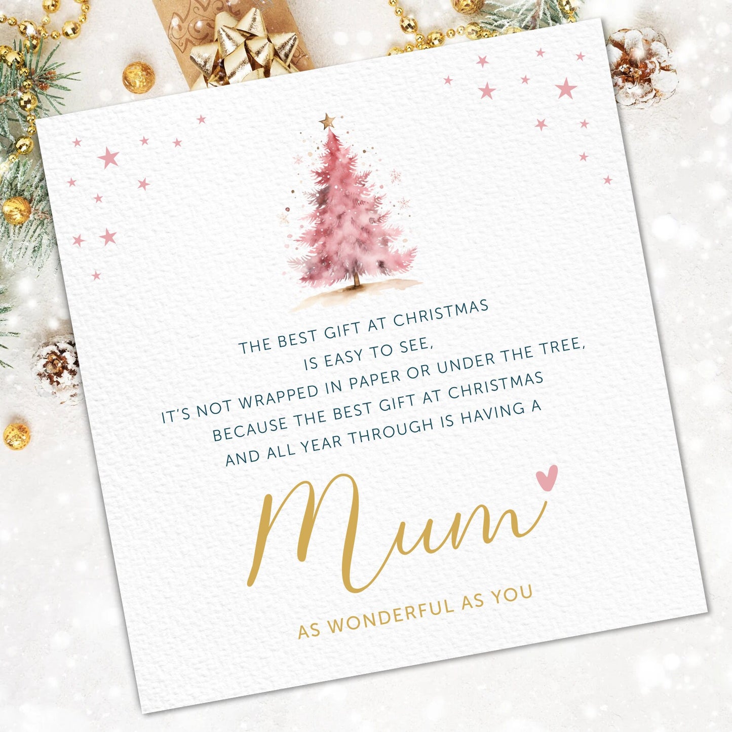 Mum Christmas Card, Christmas Card For Mum, Mum Christmas Gift, Xmas Card For Mum, Mum Xmas Gift, Simple Mum Christmas Card, Mummy, Poem