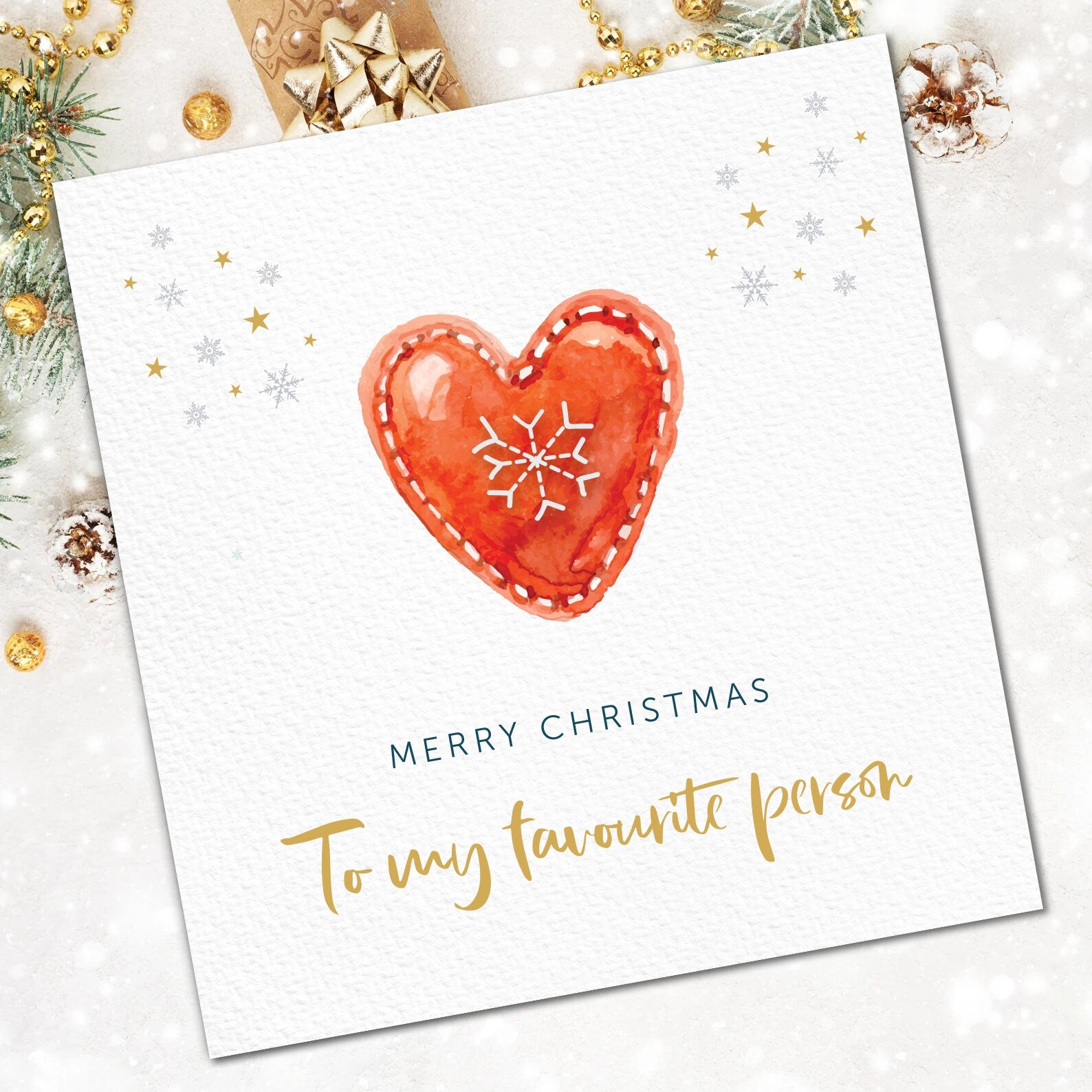 To my Favourite Christmas Card for Him or Her, Christmas Card to Boyfriend from Girlfriend, Funny Christmas Card for Husband