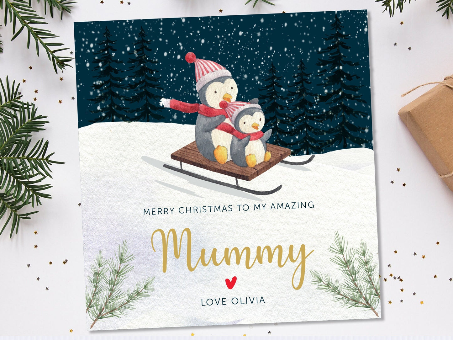 Christmas Card To Mummy | Happy 1st Christmas As My Mummy | Christmas Card For Mummy | Mum Christmas Card From Baby