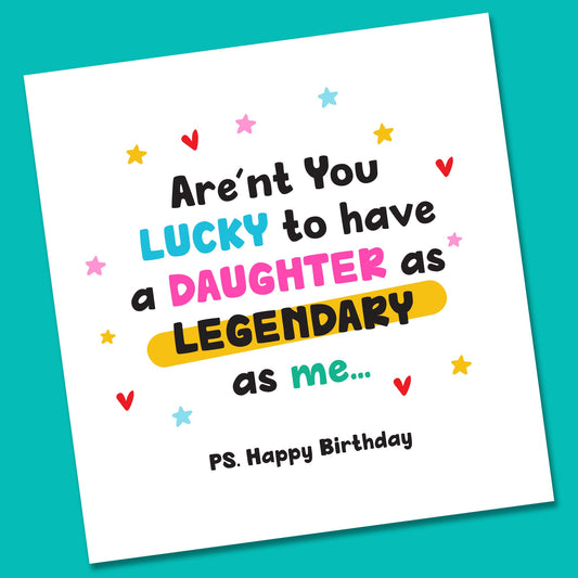 Birthday Card | Funny Birthday Card | Funny Card | Fun Birthday Day Card | Birthday Day Gift  for Dad | Funny Card | Legend card