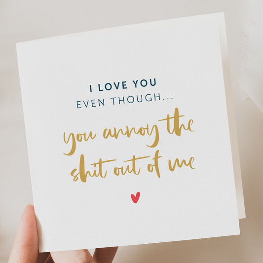 Funny Valentines Day Card For Boyfriend, Boyfriend Valentines Day Card, Happy Valentines Card For Boyfriend, Silly Valentines Day Card