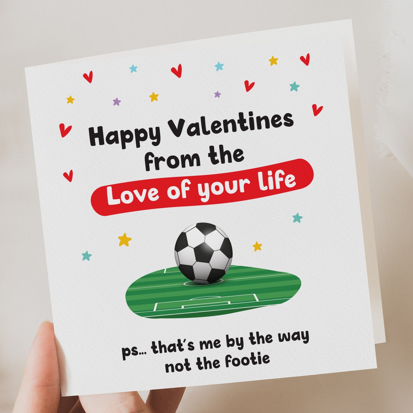 Valentine Card for Husband | Funny Valentines Card | Husband Funny Football Card | Valentine Day Card | Valentine Day Gift | Funny Card