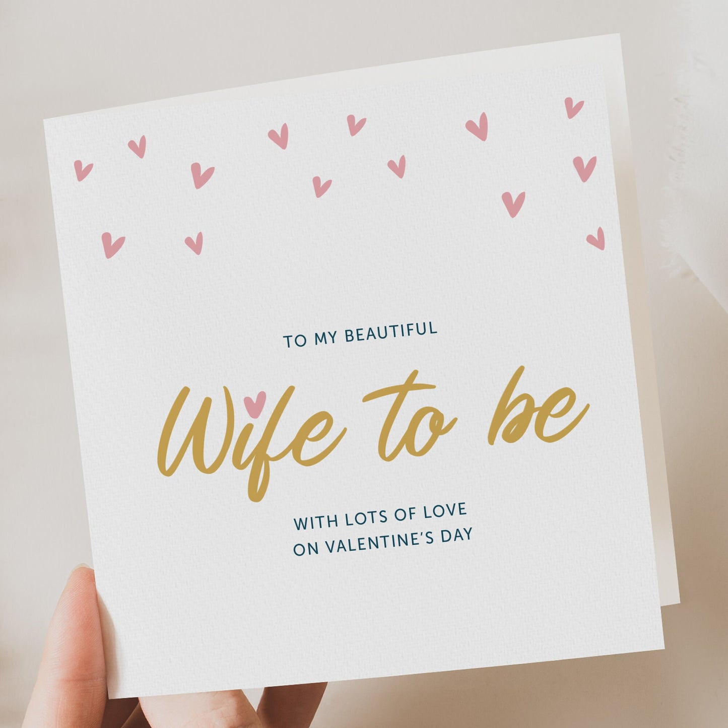 Wife To Be Valentines Day Card, Wife To Be On Valentines Day, Valentines Card For Fiancée, Romantic Valentines Card For Wife To Be