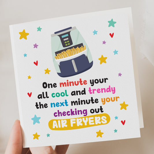 Funny Birthday Card, Air Fryer Card, Birthday Cards For Him, Birthday Cards For Her, Birthday Gift, Silly Birthday Card