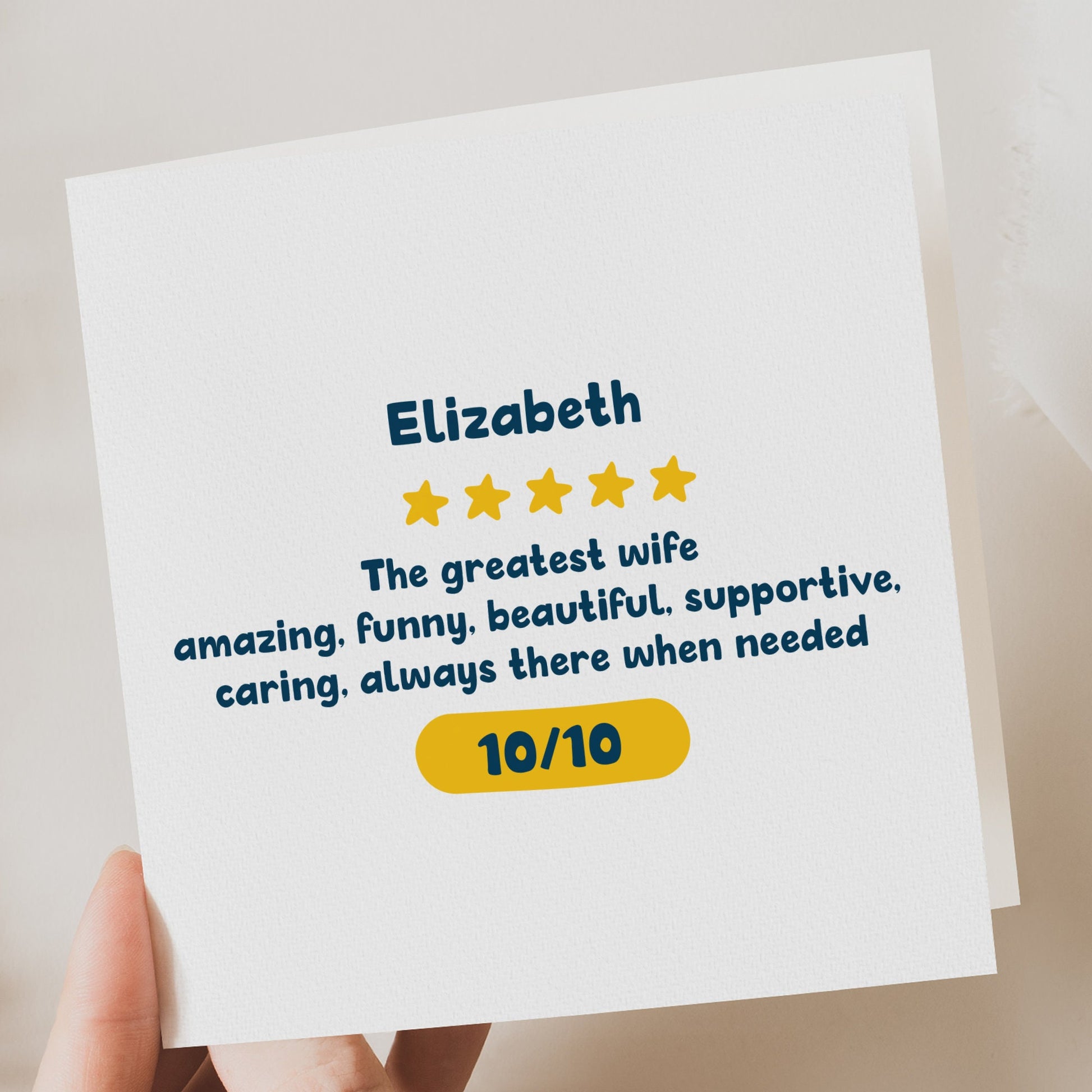 Funny wife birthday card