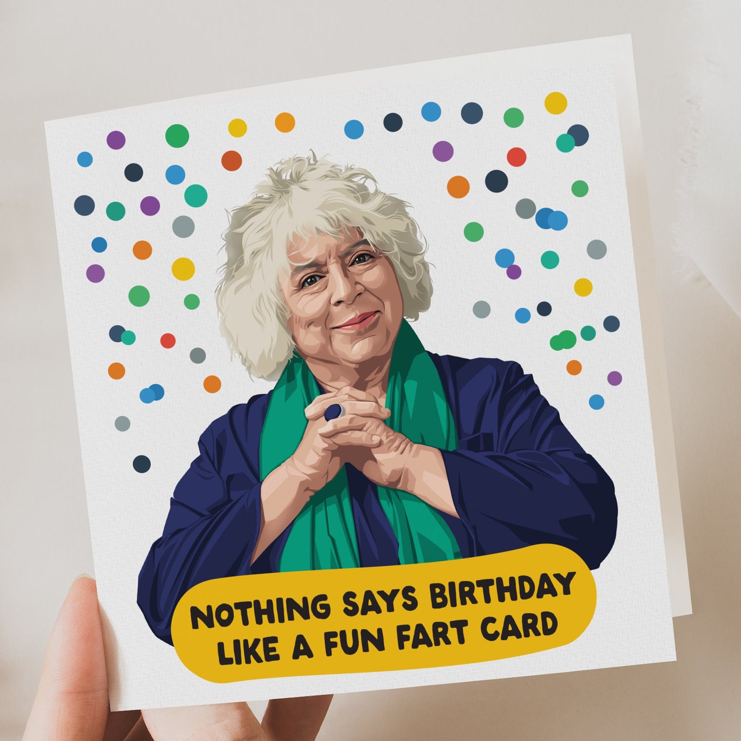 Miriam Inspired Birthday Card | Card For him | Card for Her | Funny Birthday Cards | Funny Card Fart card, Funny Birthday Card