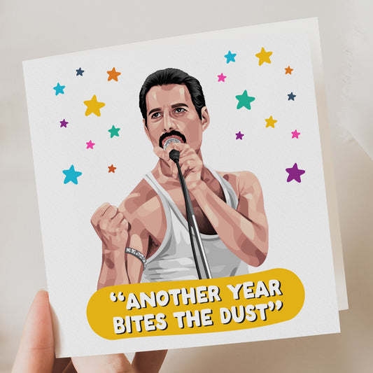 Freddie Mercury Inspired Birthday Card | Card For him | Card for Her | Funny Birthday Cards | Funny Card, Funny Birthday Card, Queen Music