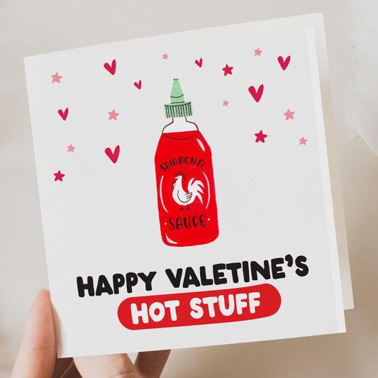 Funny Valentines, Hot stuff funny Card, Valentines Card for Boyfriend, Girlfriend, Husband, Wife, him, her, reduced card, Funny card