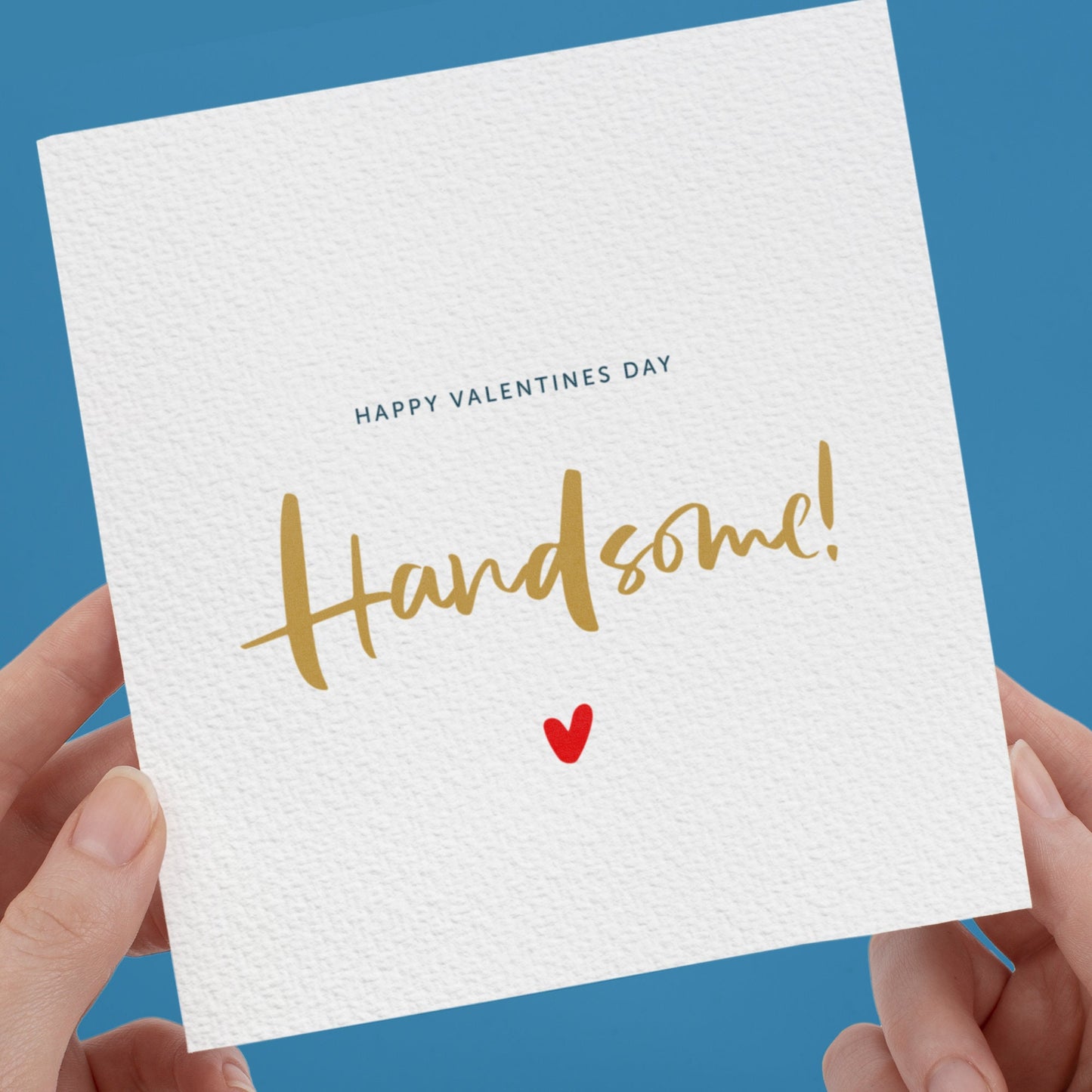 Happy Valentines Day Handsome, Boyfriend Valentines Card, Husband Valentines Card, Fiancé Valentines Day Card for Him