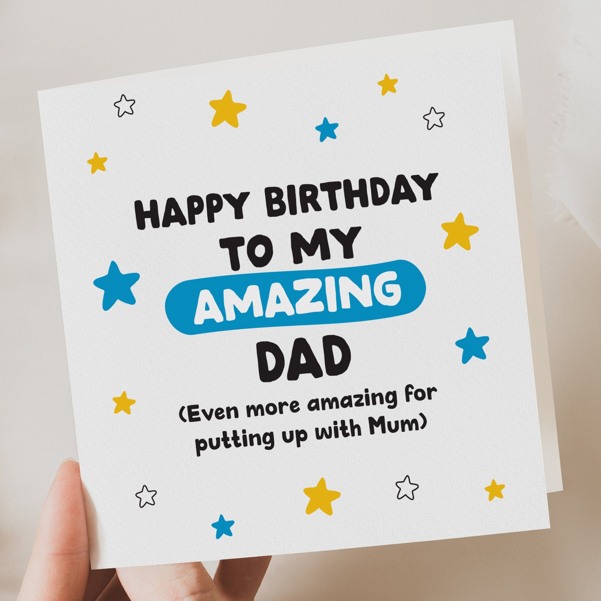 Birthday Card | Funny Birthday Card | Funny Card | Fun Birthday Day Card | Birthday Day Gift for Dad| Funny Card | Dad card