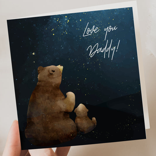 Fathers day Card To Daddy | Happy 1st Valentines My Daddy | First Birthday Card For Dad | Dad Valentines Card Baby | Dad Birthday