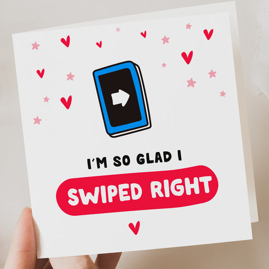 Funny Tinder Valentines Card, Valentines Card to Boyfriend, Funny Valentines Card to Husband, Funny Valentines Card to him