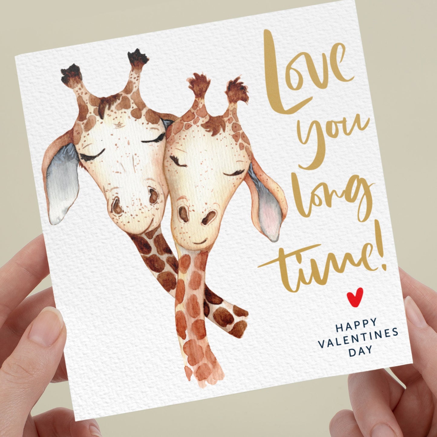 Funny Valentines card For Boyfriend, girlfriend Funny Valentine card, Wife, Husband, Fiance, Funny Valentine card for him, Giraffe Card