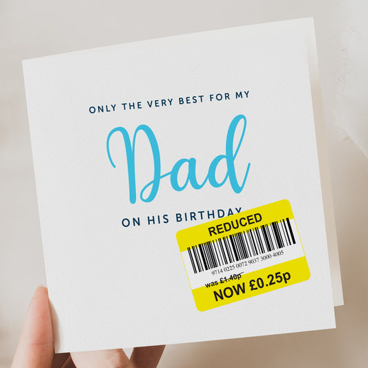 Birthday Card | Funny Birthday Card | Funny Card | Fun Birthday Day Card | Birthday Day Gift  for Dad| Funny Card | Reduced card