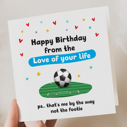 Birthday Card for husband | Funny Football Card | Funny Birthday Card | Funny Card | Fun Birthday Day Card | Birthday Day Gift  for Husband