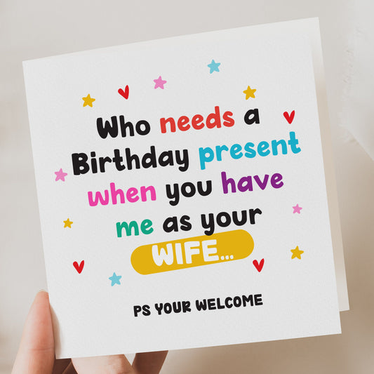 Funny Birthday card for husband