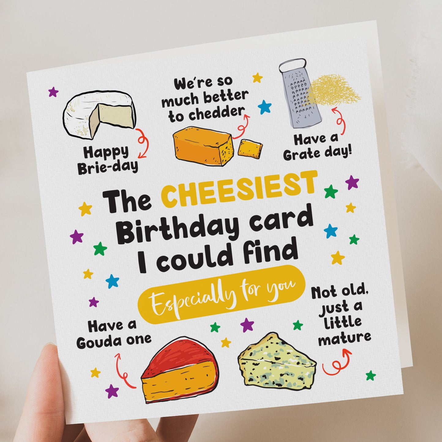 Joke card, Funny Birthday Card, Cheesy Card, Birthday Cards For Him, Birthday Cards For Her, Birthday Gift, Silly Birthday Card, Friend