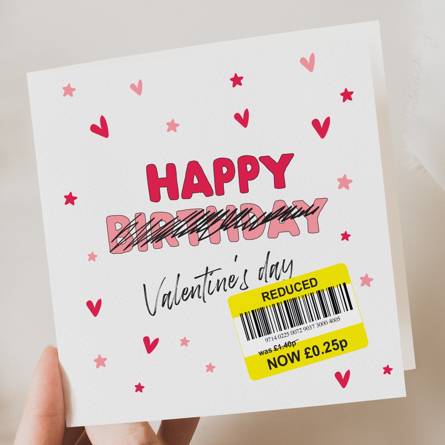 Funny Valentines Yellow Sticker Card, Valentines Card for Boyfriend, Girlfriend, Husband, Wife, him, her, reduced card, Funny card