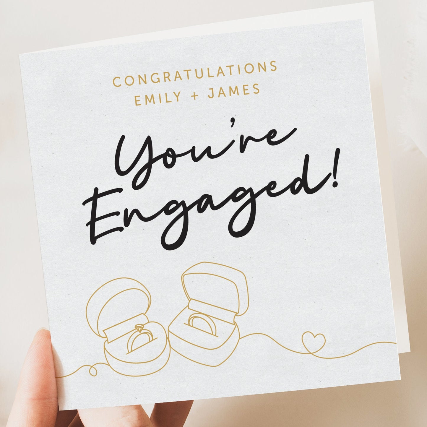 Engagement card