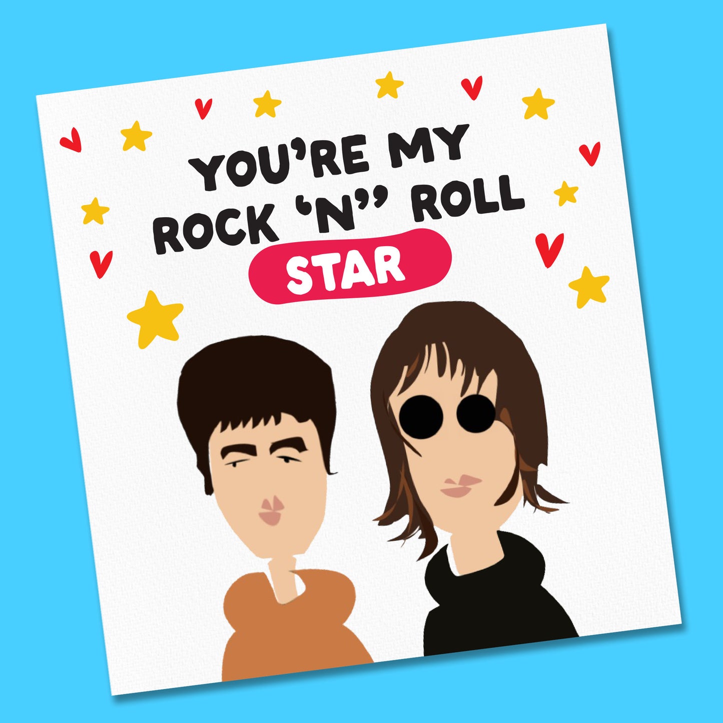 Valentines Day Card, Valentine for him, Valentine for her, Oasis Valentine Day Card, Funny Card, Oasis Card for Boyfriend, Husband