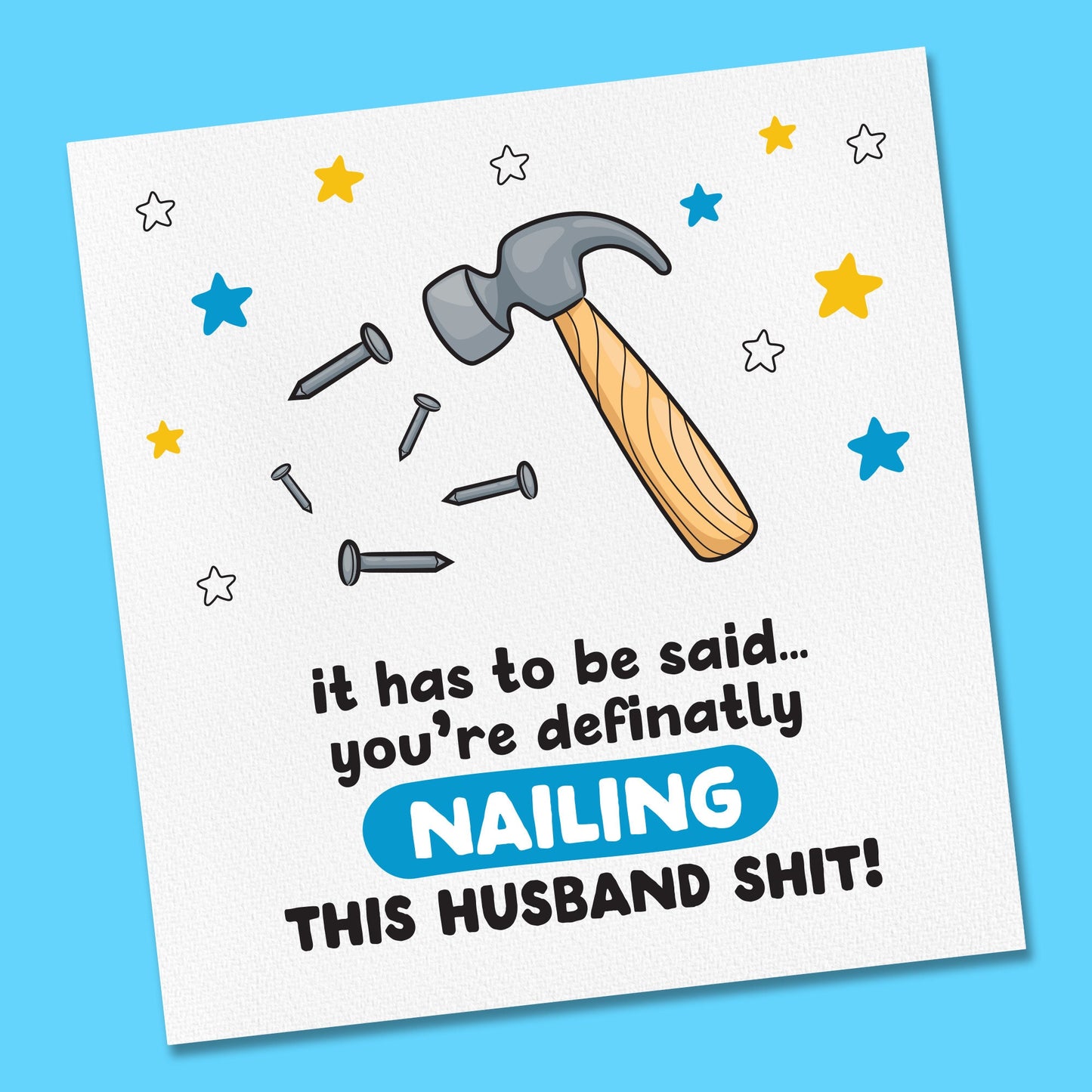 funny Birthday Card for husband