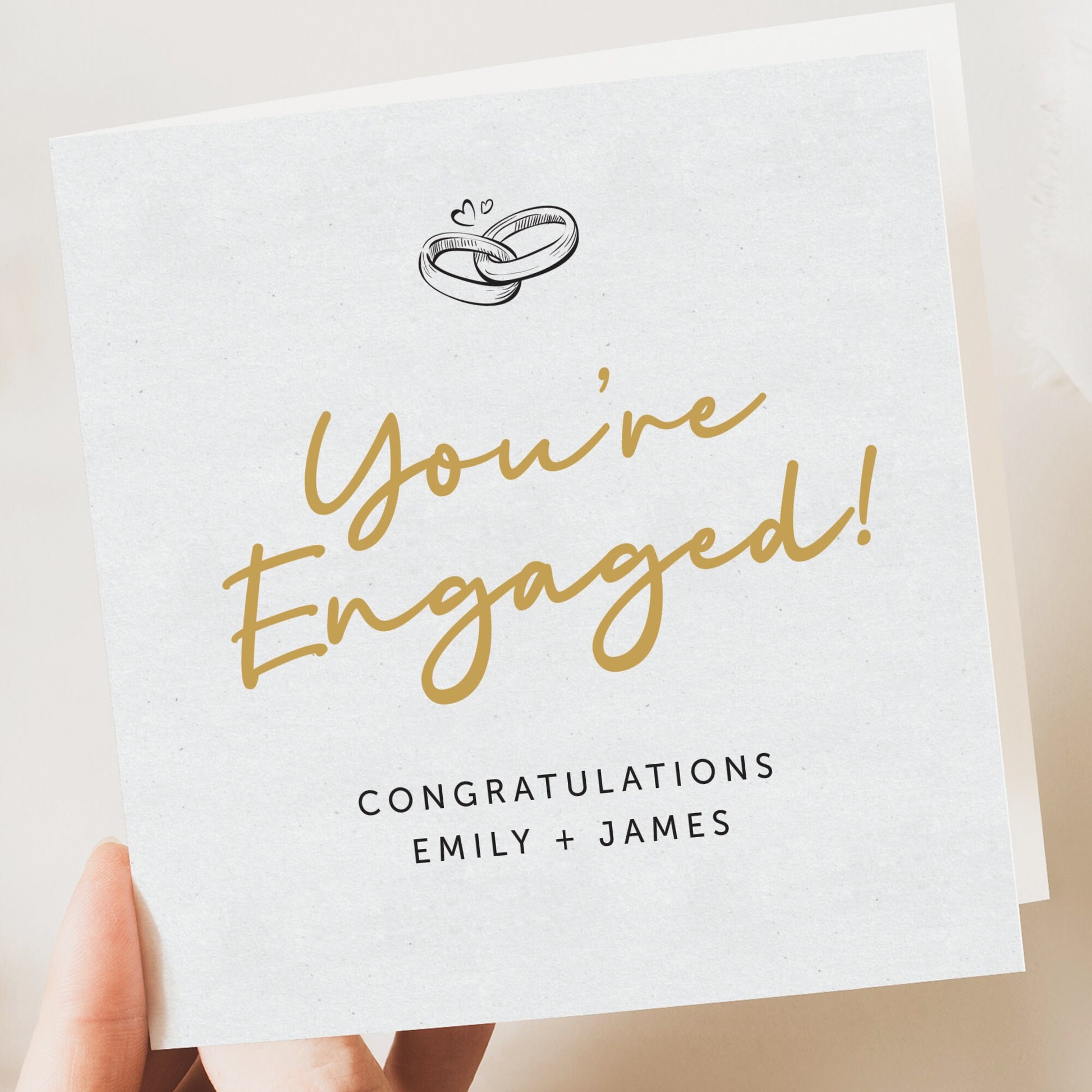 Engagement Card, Personalised Engagement Card, Personalised Congratulations on your Engagement card, You're engaged card, On your engagement