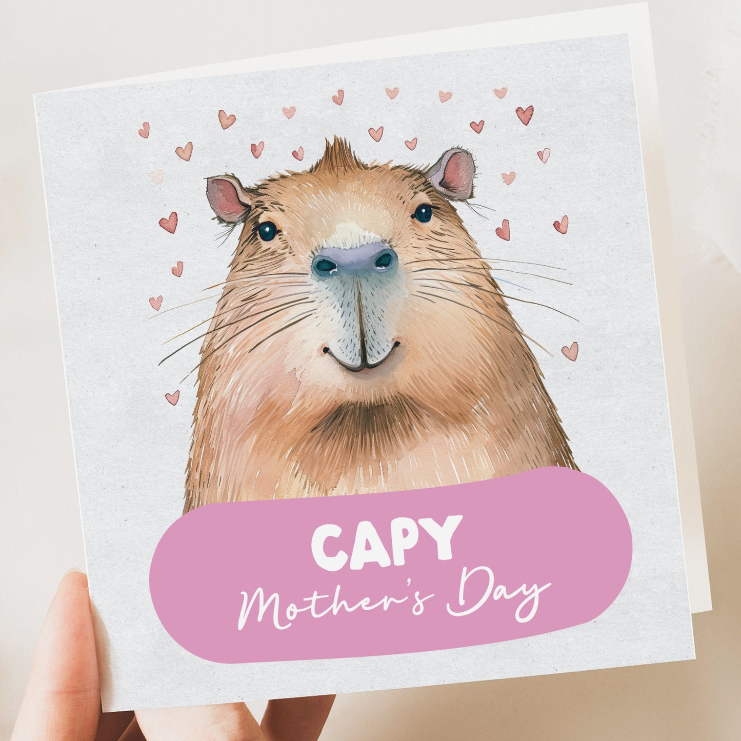 Mother's Day Card | Mothers Day Card | Capybara | Capybara Mothers Day Card | Mummy Mothers day card | Card from Daughter | Card for Nana