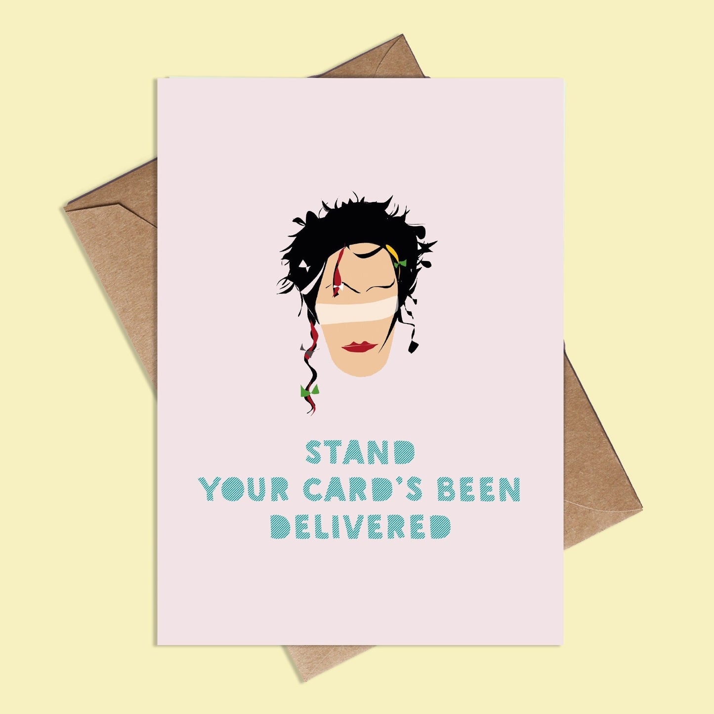 Funny birthday card - adam ant greeting card