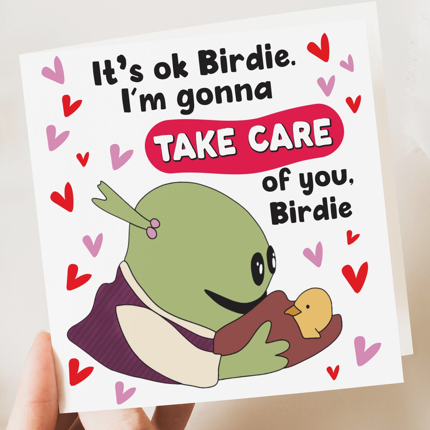 Funny Nanalan birthday Card For Boyfriend, It's Okay Birdie I'm Gonna Take Care of You, Husband, Nanalan Anniversary Card For Girlfriend