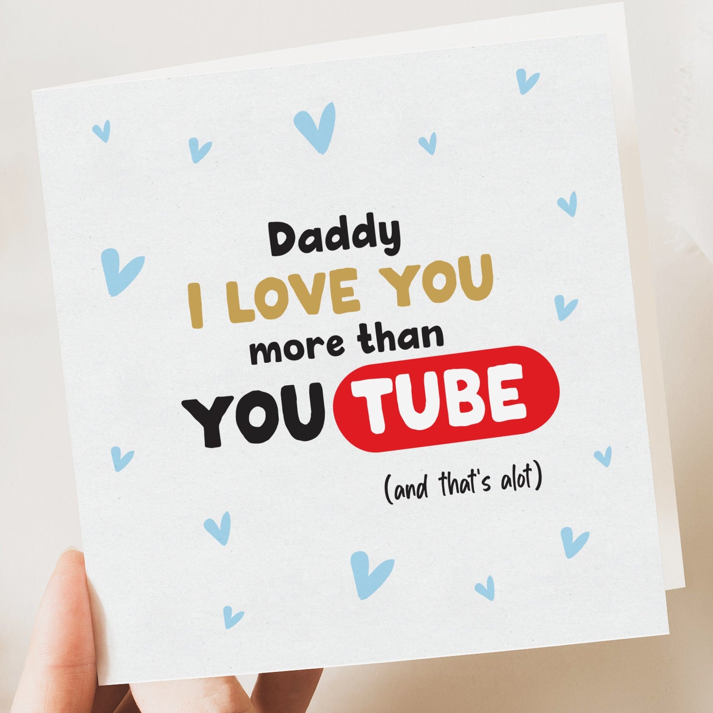 Youtube fathers day card