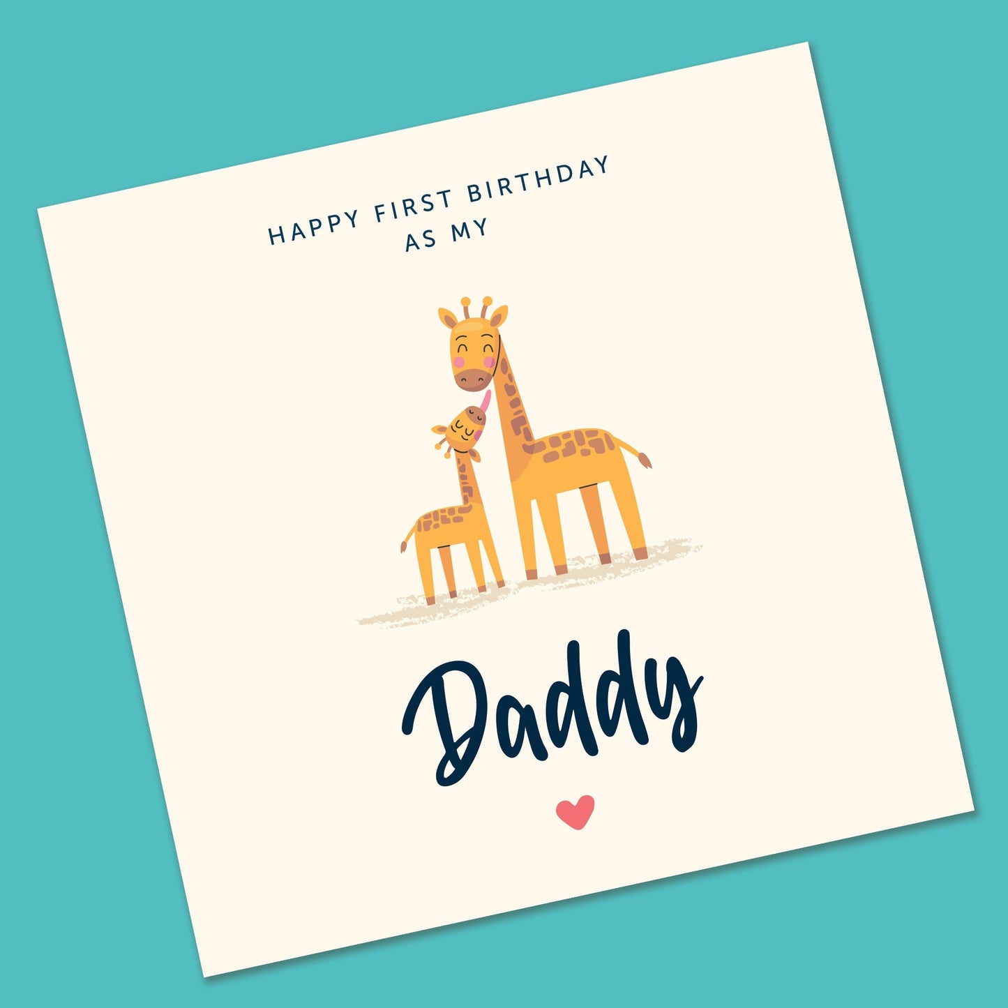 Baby first birthday card to daddy | happy 1st birthday as my daddy | 1st birthday card for dad | dad birthday card from baby