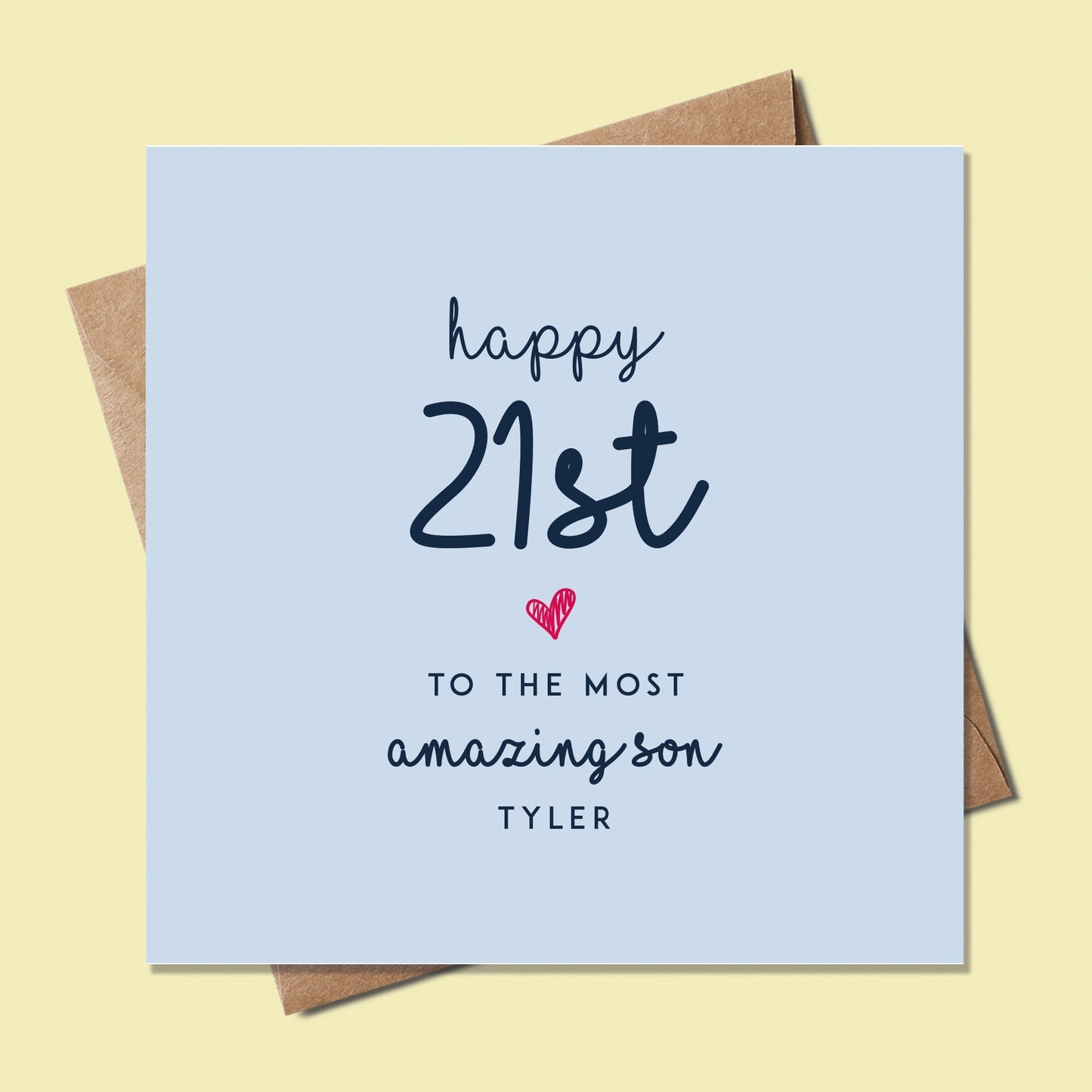 21st birthday card for him, 21st birthday card for son, personalised birthday card for him, 21st-birthday-son