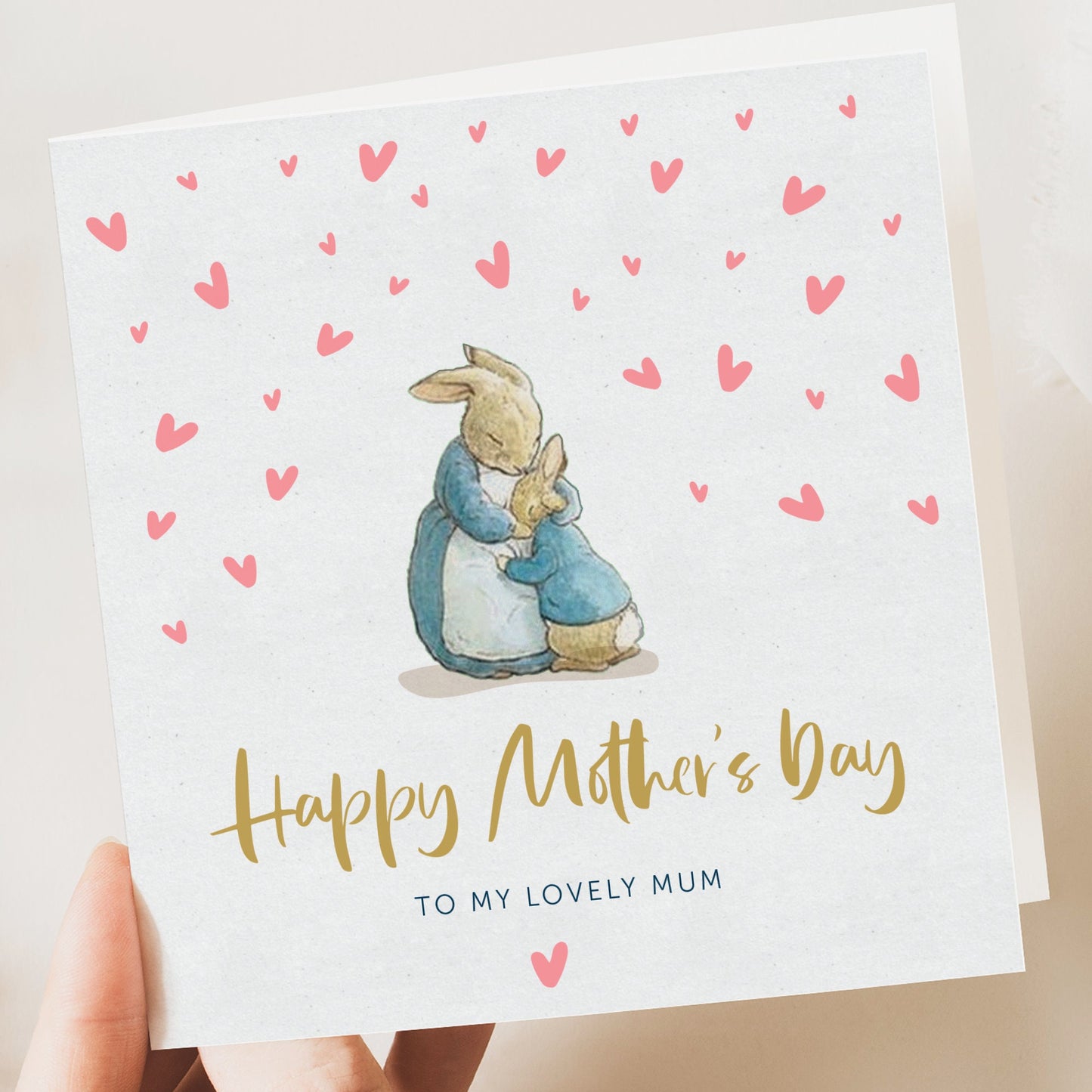 Mother's day card | mothers day card | Cute peter rabbit mu | mummy mothers day card | card from daughter | card for nana