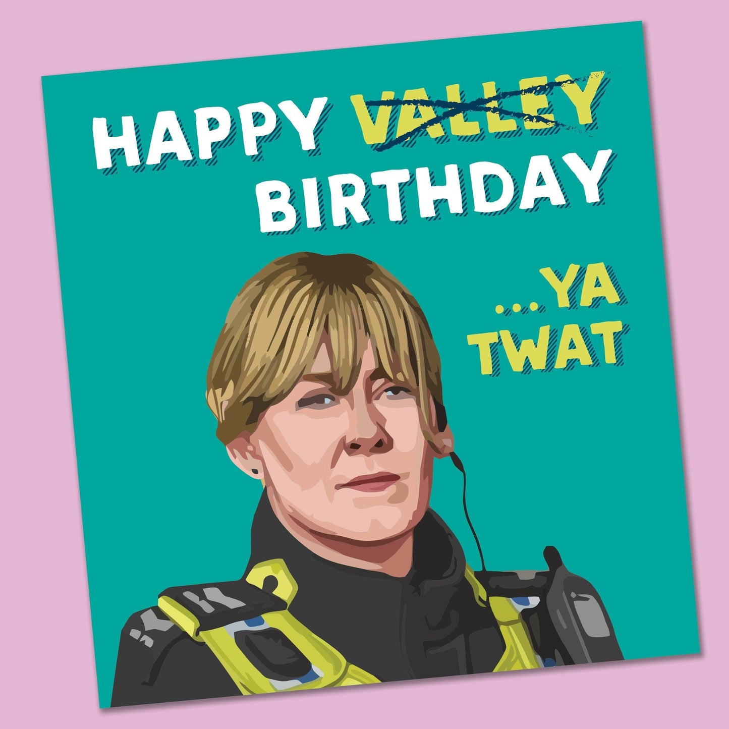 Funny birthday card, happy valley, funny birthday card for him, for her, insult, funny, friend card, rude birthday card, funny card