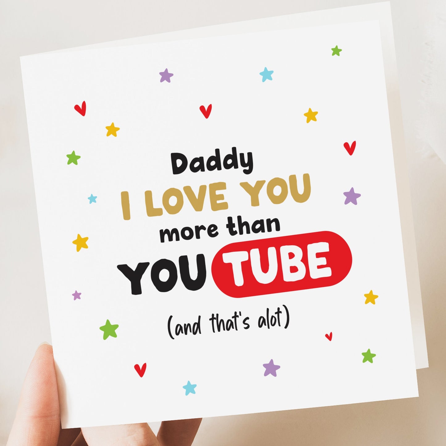 Father's Day Card For Dad Grandad Birthday Funny Cute Daddy Grandad TV Fathers