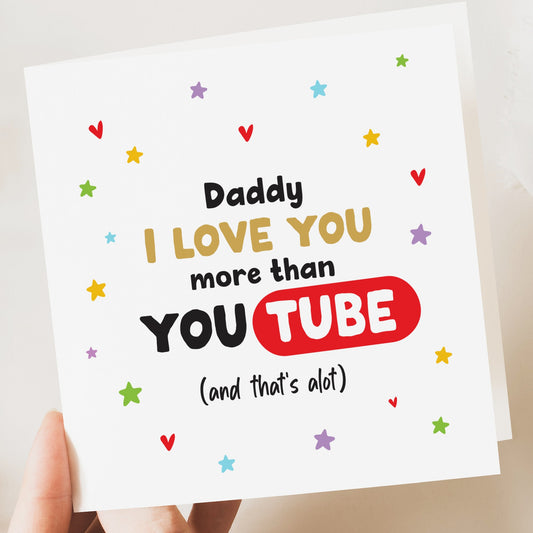 Father's Day Card For Dad Grandad Birthday Funny Cute Daddy Grandad TV Fathers