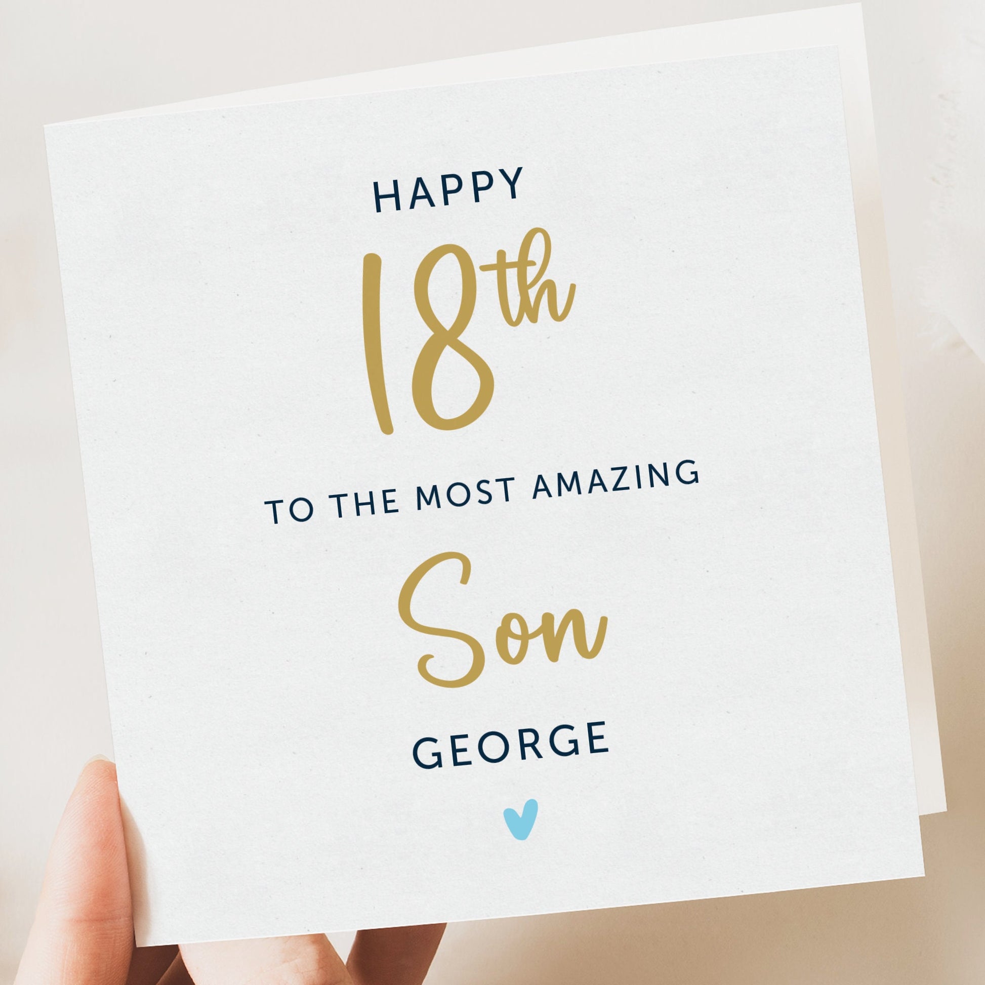 Son 18th birthday card, personalised birthday card for him, 18th-birthday-son, 18th birthday card for son