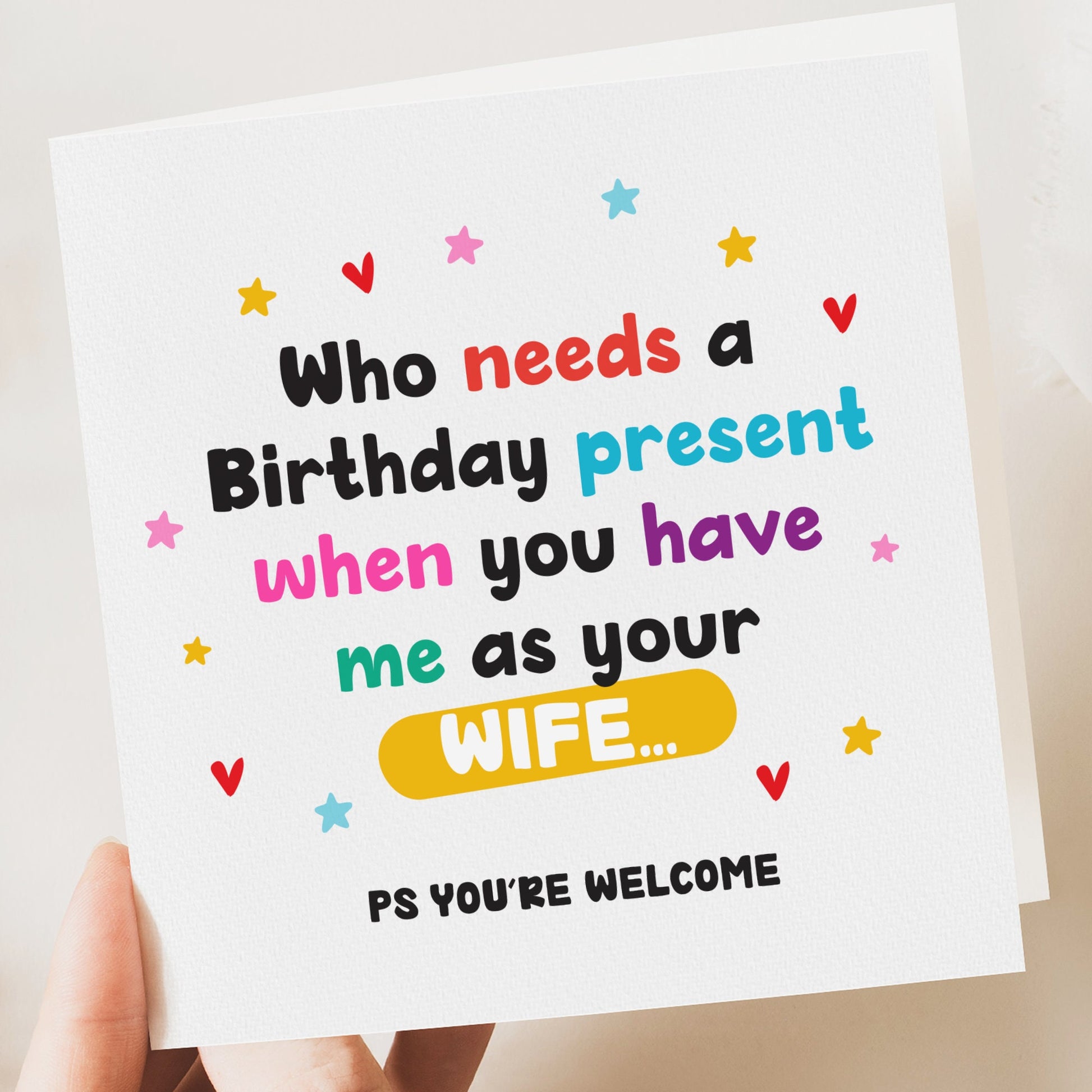 Birthday Card for husband | Funny Birthday Card | Funny Card | Fun Birthday Day Card | Birthday Day Gift for Husband | Funny Card