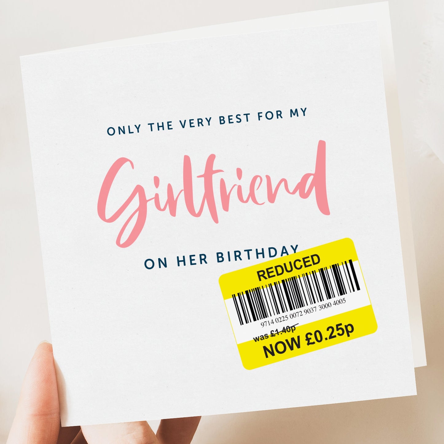 Birthday Card | Funny Girlfriend Card | Funny Card | Fun Birthday Day Card | Birthday Day Gift for Girlfriend | Funny Card | Reduced card